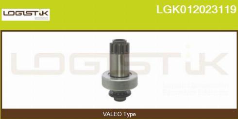 LGK LGK012023119 - Ведущая шестерня, бендикс, стартер autospares.lv