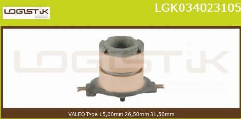 LGK LGK034023105 - Контактное кольцо, генератор autospares.lv