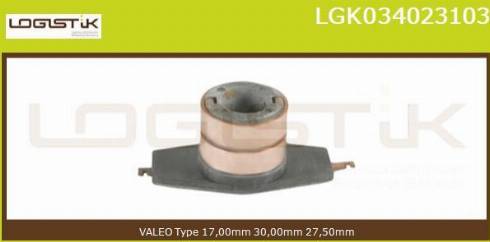 LGK LGK034023103 - Контактное кольцо, генератор autospares.lv