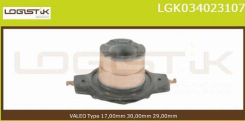 LGK LGK034023107 - Контактное кольцо, генератор autospares.lv