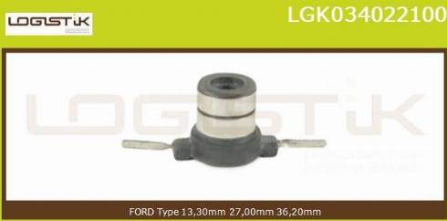 LGK LGK034022100 - Контактное кольцо, генератор autospares.lv