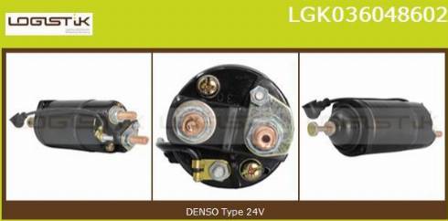 LGK LGK036048602 - Тяговое реле, соленоид, стартер autospares.lv