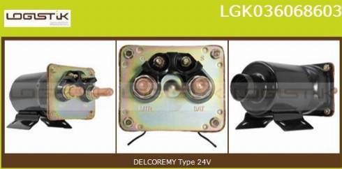 LGK LGK036068603 - Тяговое реле, соленоид, стартер autospares.lv