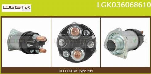 LGK LGK036068610 - Тяговое реле, соленоид, стартер autospares.lv