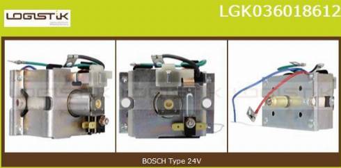 LGK LGK036018612 - Тяговое реле, соленоид, стартер autospares.lv