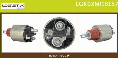 LGK LGK036018157 - Тяговое реле, соленоид, стартер autospares.lv