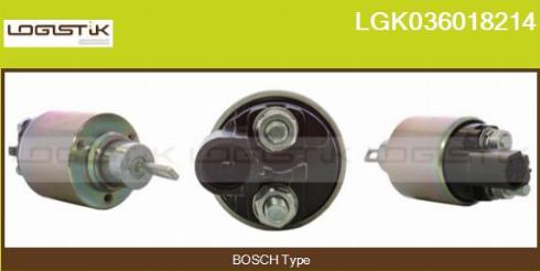 LGK LGK036018214 - Тяговое реле, соленоид, стартер autospares.lv