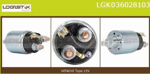 LGK LGK036028103 - Тяговое реле, соленоид, стартер autospares.lv