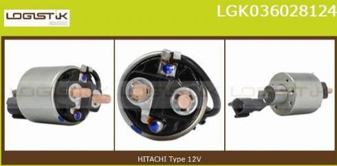 LGK LGK036028124 - Тяговое реле, соленоид, стартер autospares.lv