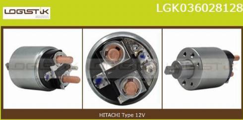 LGK LGK036028128 - Тяговое реле, соленоид, стартер autospares.lv