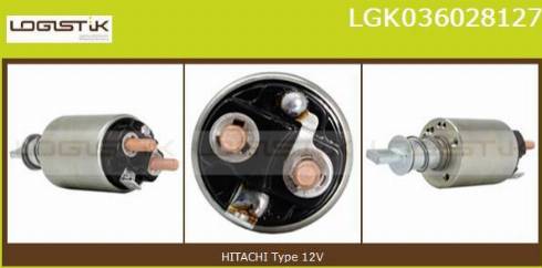 LGK LGK036028127 - Тяговое реле, соленоид, стартер autospares.lv