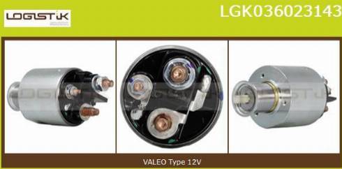 LGK LGK036023143 - Тяговое реле, соленоид, стартер autospares.lv