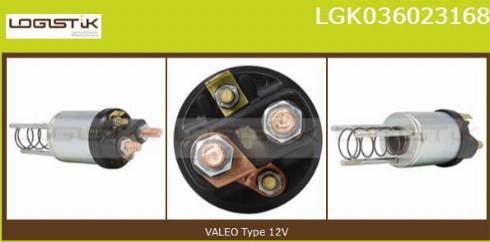 LGK LGK036023168 - Тяговое реле, соленоид, стартер autospares.lv