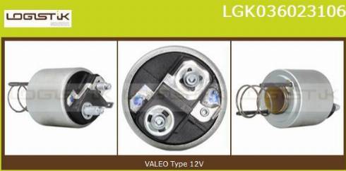 LGK LGK036023106 - Тяговое реле, соленоид, стартер autospares.lv
