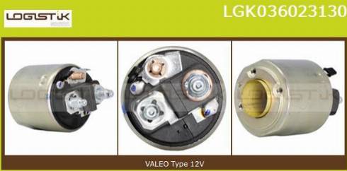 LGK LGK036023130 - Тяговое реле, соленоид, стартер autospares.lv