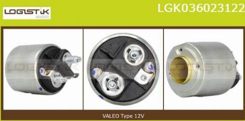 LGK LGK036023122 - Тяговое реле, соленоид, стартер autospares.lv