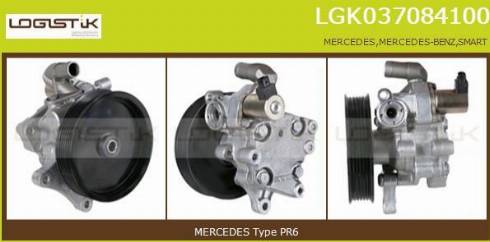 LGK LGK037084100 - Гидравлический насос, рулевое управление, ГУР autospares.lv