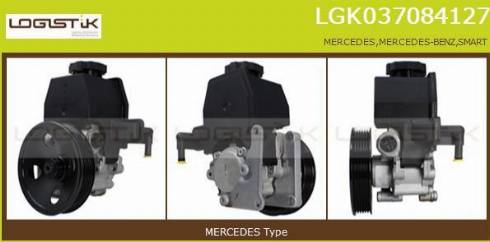 LGK LGK037084127 - Гидравлический насос, рулевое управление, ГУР autospares.lv