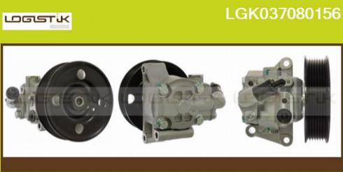 LGK LGK037080156 - Гидравлический насос, рулевое управление, ГУР autospares.lv