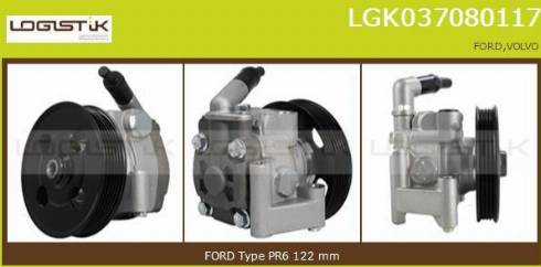 LGK LGK037080117 - Гидравлический насос, рулевое управление, ГУР autospares.lv