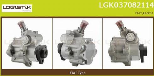 LGK LGK037082114 - Гидравлический насос, рулевое управление, ГУР autospares.lv