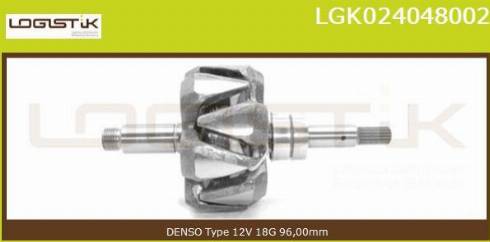 LGK LGK024048002 - Ротор, генератор autospares.lv