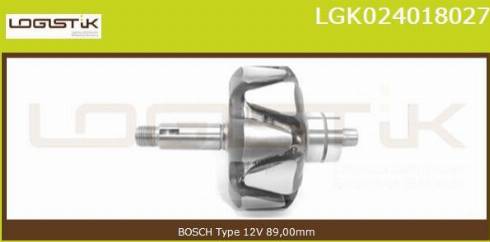 LGK LGK024018027 - Ротор, генератор autospares.lv