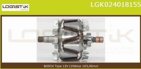 LGK LGK024018155 - Ротор, генератор autospares.lv