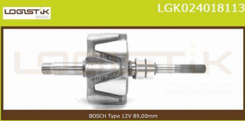 LGK LGK024018113 - Ротор, генератор autospares.lv