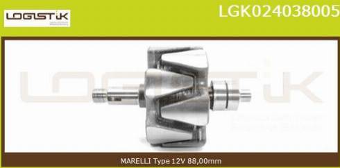 LGK LGK024038005 - Ротор, генератор autospares.lv