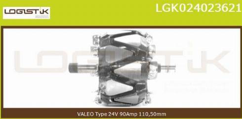 LGK LGK024023621 - Ротор, генератор autospares.lv
