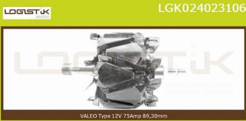 LGK LGK024023106 - Ротор, генератор autospares.lv