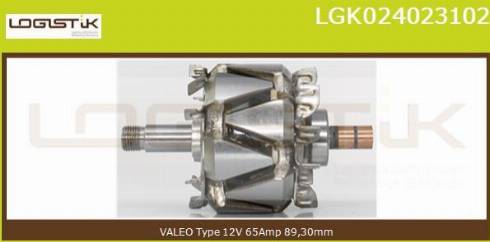 LGK LGK024023102 - Ротор, генератор autospares.lv