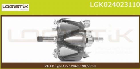 LGK LGK024023110 - Ротор, генератор autospares.lv