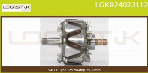 LGK LGK024023112 - Ротор, генератор autospares.lv