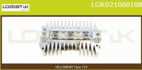 LGK LGK021068108 - Выпрямитель, диодный мост, генератор autospares.lv