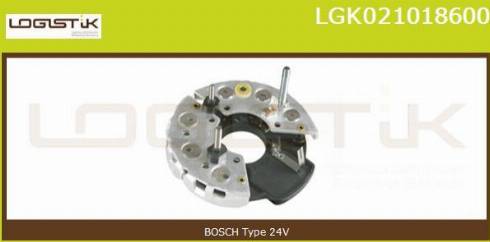 LGK LGK021018600 - Выпрямитель, диодный мост, генератор autospares.lv