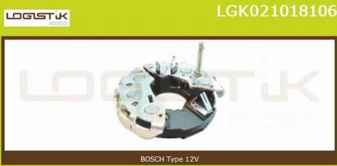 LGK LGK021018106 - Выпрямитель, диодный мост, генератор autospares.lv