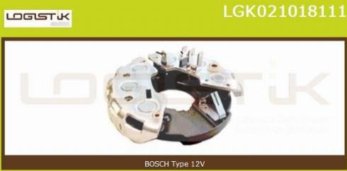 LGK LGK021018111 - Выпрямитель, диодный мост, генератор autospares.lv