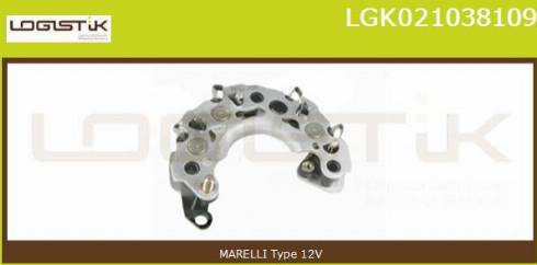 LGK LGK021038109 - Выпрямитель, диодный мост, генератор autospares.lv