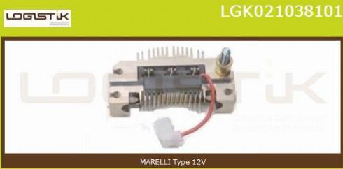 LGK LGK021038101 - Выпрямитель, диодный мост, генератор autospares.lv