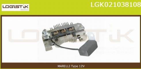 LGK LGK021038108 - Выпрямитель, диодный мост, генератор autospares.lv