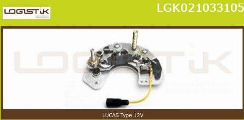 LGK LGK021033105 - Выпрямитель, диодный мост, генератор autospares.lv