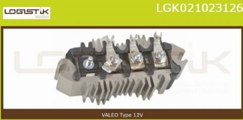 LGK LGK021023126 - Выпрямитель, диодный мост, генератор autospares.lv