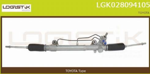 LGK LGK028094105 - Рулевой механизм, рейка autospares.lv