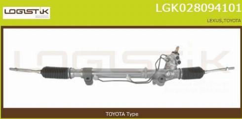 LGK LGK028094101 - Рулевой механизм, рейка autospares.lv