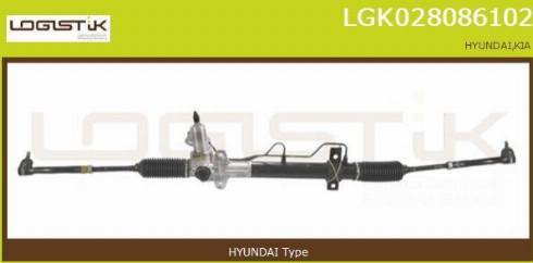 LGK LGK028086102 - Рулевой механизм, рейка autospares.lv