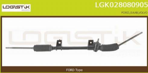 LGK LGK028080905 - Рулевой механизм, рейка autospares.lv