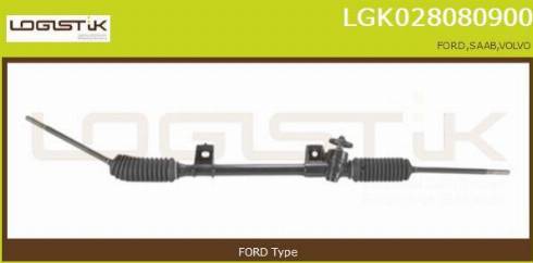 LGK LGK028080900 - Рулевой механизм, рейка autospares.lv