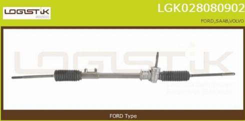 LGK LGK028080902 - Рулевой механизм, рейка autospares.lv